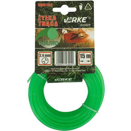 ŻYŁKA TNĄCA DO KOS I PODKASZAREK 2,4 MM 15 MB VERKE V90132 OKRĄGŁA na Arena.pl