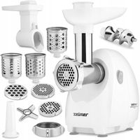 MASZYNKA DO MIELENIA MIĘSA MASZYNA ZELMER + SZATKOWNICA 1900W 2,5 KG/MIN