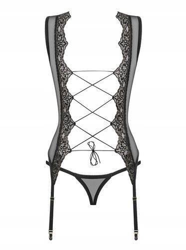 Prześwitujący gorset i stringi Meshlove. na Arena.pl