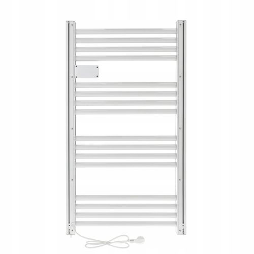 GRZEJNIK ŁAZIENKOWY ELEKTRYCZNY drabinka programator termostat BIAŁY 500W na Arena.pl