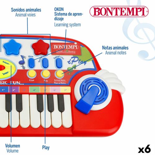 Pianino Elektroniczne Bontempi 38 x 18 x 17 cm (6 Sztuk) na Arena.pl