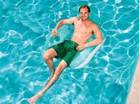 fotel dmuchany do pływania niebieski bestway 43097