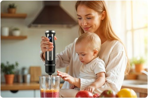 Blender ręczny 1500W czarny Berdsen tytanowe ostrza wielofunkcyjny 5w1 na Arena.pl