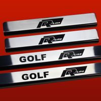 Listwa progowa VOLKSWAGEN GOLF MK6 GOLF RLINE Stal nierdzewna 304 połysk