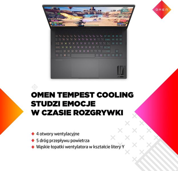 HP OMEN Gaming 16 FullHD IPS 144Hz AMD Ryzen 7 6800H 8-rdzeni 16GB DDR5 512GB SSD NVMe NVIDIA GeForce RTX 3050 Ti 4GB Windows 11 na Arena.pl