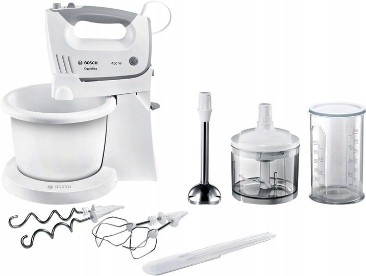 BOSCH MIKSER z misą MFQ36490 SIEKACZ BLENDER 450W MOCNY+ ŚCIERECZKI SPONTEX zdjęcie 5