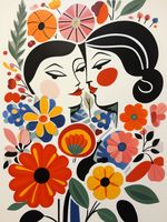 Plakat 15x20cm Kwiatowy Romans