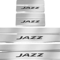 Listwa progowa HONDA JAZZ MK4 Stal nierdzewna 304 połysk z czarnymi literam