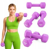 HANTELKI ZESTAW HANTLI NEOPRENOWYCH 2X3KG CIĘŻARKI DO ĆWICZEŃ GYMTEK