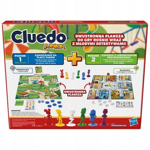 HASBRO GRA CLUEDO JUNIOR PLUS 2W1 PL F6419 na Arena.pl