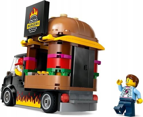 KLOCKI LEGO CITY 60404 CIĘŻARÓWKA Z BURGERAMI ZESTAW NA PREZENT + TORBA na Arena.pl