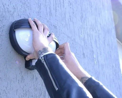 Lampa ścienna zewnętrzna + czujnik ruchu zmierzchu na Ganek Przed wejście zdjęcie 12