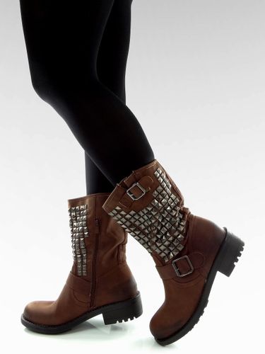 Biker boots B025-2 CAMEL - 37 na Arena.pl