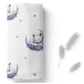 BOCIOLAND Pieluszka bambusowa Liski 40x40 cm