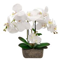STORCZYK W DONICZCE ORCHIDEA 40 cm STORCZYK SZTUCZNY BIAŁY DEKORACYJNY