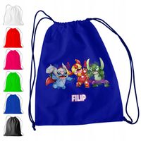 WOREK PLECAK SPORTOWY NA WF DLA DZIECI - LILO STITCH + IMIĘ! JUMBA NANI