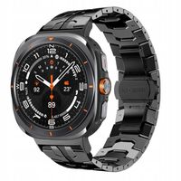 Bransoleta Stalowa Pasek Czarna Steel do Samsung Galaxy Watch Ultra 47mm