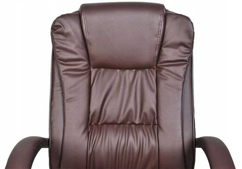 fotel biurowy skóra eko - brązowy malatec na Arena.pl
