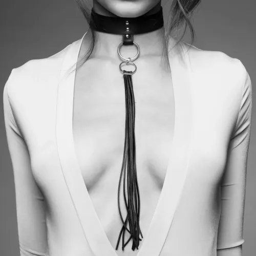 bijoux indiscrets maze tassel choker black - obroża z chwostem, czarna na Arena.pl