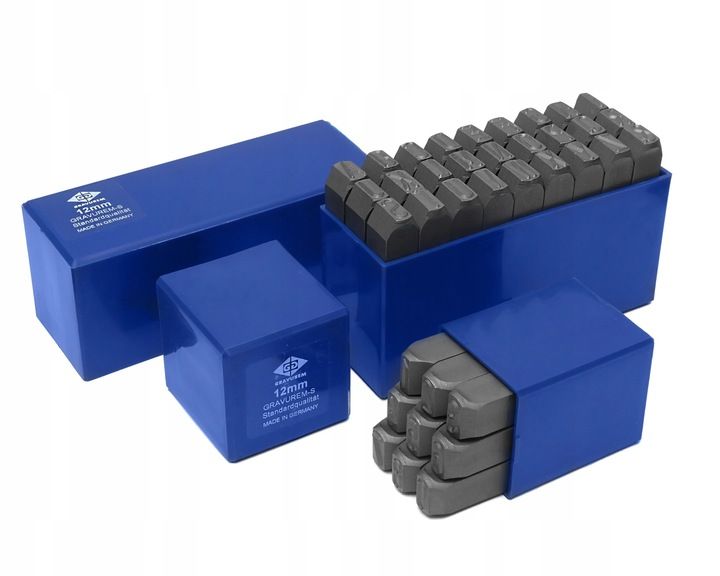 ZNACZNIK NUMERATOR STEMPLE CYFRY 0-9 GERMANY 12 mm zdjęcie 6