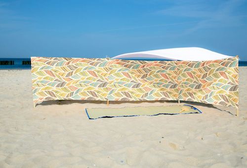 PARAWAN PLAŻOWY Kolorowe listki z indywidualnym napisem 5 PANELI 35.5 na Arena.pl