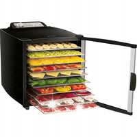 Dehydrator suszarka gabarytowa spozywcza do owocow grzybow SENCOR SFD7000BK