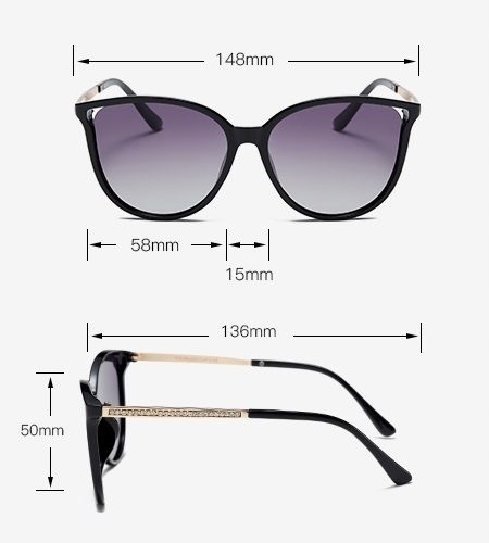 Ekskluzywne okulary polaryzacyjne z kryształkami zdjęcie 7