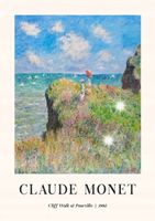 Plakat 59,4x42 A2 Claude Monet klif morze reprodukcja sztuka BOHO 30 WZORÓW