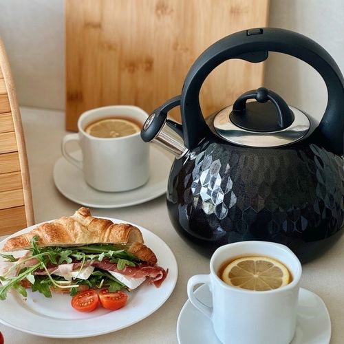 CZAJNIK na GAZ INDUKCJA Czarny z Gwizdkiem Konighoffer Malcolm 2,5 l na Arena.pl