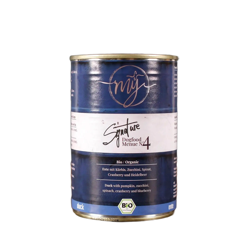 Bio kaczka 75% z dynią i cukinią 410g | karma mokra dla psa | My Signature na Arena.pl
