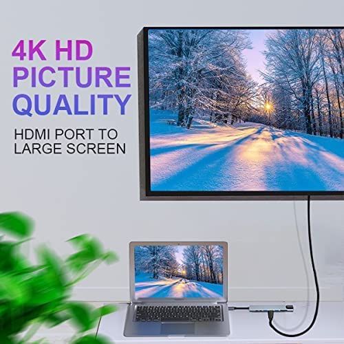 Stacja dokująca Hub 8 w 1 czytnik kart SD/TF 4K HDMI 100W PD RJ45 Ethernet na Arena.pl