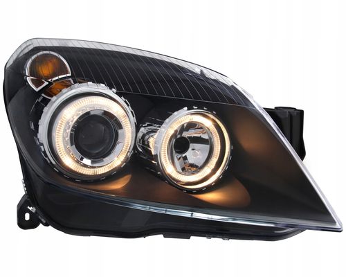 Reflektory przednie Opel Astra H BLACK RINGI na Arena.pl