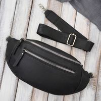 damska skórzana saszetka nerka na pas sp-20-bl