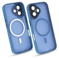 Etui do iPhone 17 niebieski mat MagSafe case plecki pokrowiec ochrona