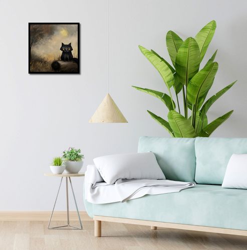 Plakat 40x40cm Czarny Kot na Arena.pl