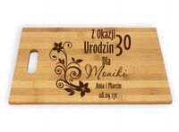 DESKA DO KROJENIA Z grawerem PREZENT na urodziny