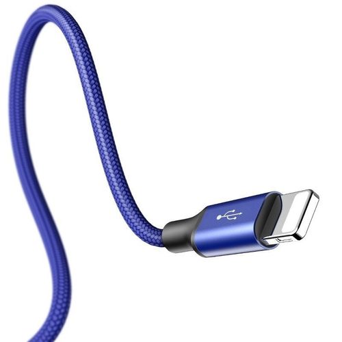 Kabel USB Baseus Rapid 3w1 Typ C / Lightning / Micro 3A 1,2M - niebieski na Arena.pl
