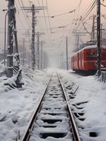 Plakat 60x80cm Podróż po Torach