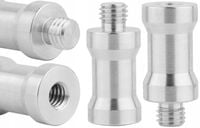 adapter tuleja redukcja statywowa aluminiowa m8 męski na 1/4" żeński 32 mm