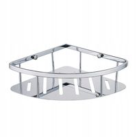 Koszyk półka narożna łazienkowa chrom pod prysznic