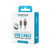 Kabel czarny USB ładowarka Forever USB-C 1,0 m 1A