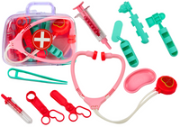 Apteczka Dziecięcia Narzędzia Lekarskie W Walizce Różowy