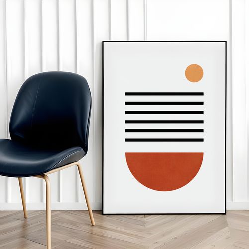 Plakat cyfrowy do wydruku geometrczyny boho na Arena.pl