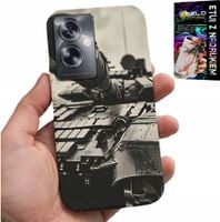 ETUI DO OPPO A79 5G - CZOŁG POJAZDY WOJSKOWE MILITARIA + FOLIA