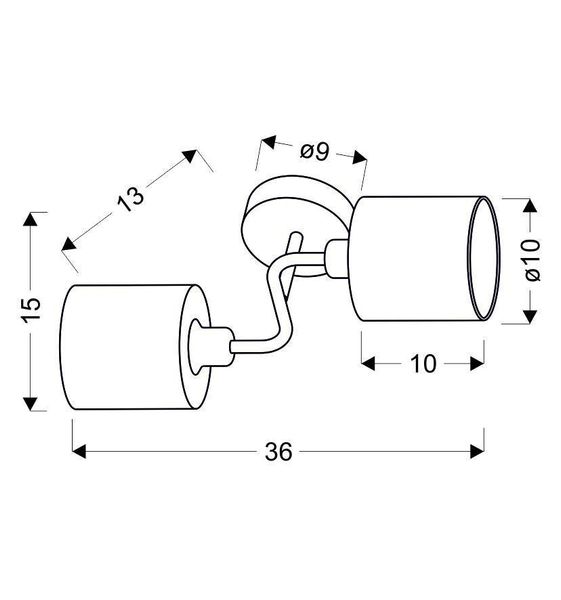 Sax kinkiet 2x40W E14 satyna zdjęcie 3