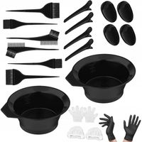 Duży zestaw do farbowania włosów miseczki pędzle spinki grzebień SEOL