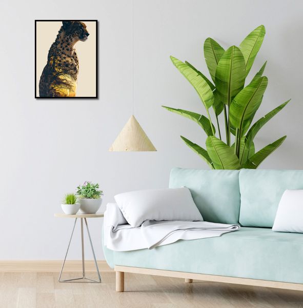 Plakat 40x50cm Gepard Duch Sawanny zdjęcie 4