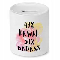 Dla Drwala Prezent Skarbonka Drwal Badass Z Nadrukiem Ze Zdjęciem