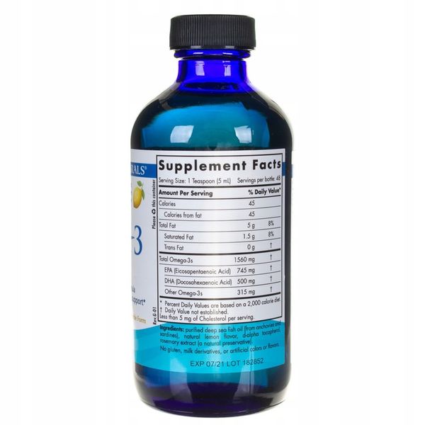 Nordic Naturals Kwasy Omega-3 1560 mg 237ml zdjęcie 4