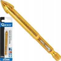 Wiertło do szkła i ceramiki HEX 12mm GEKO G39701L